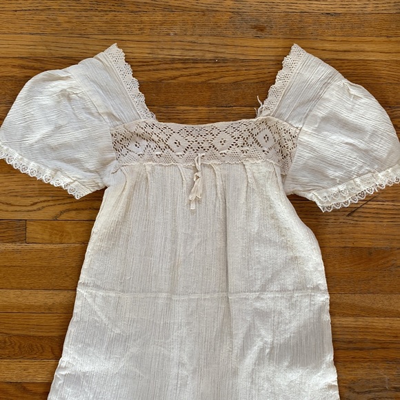 Vintage Crinkle Gauze Boho Prairie Dress 🌾 - Picture 3 of 10